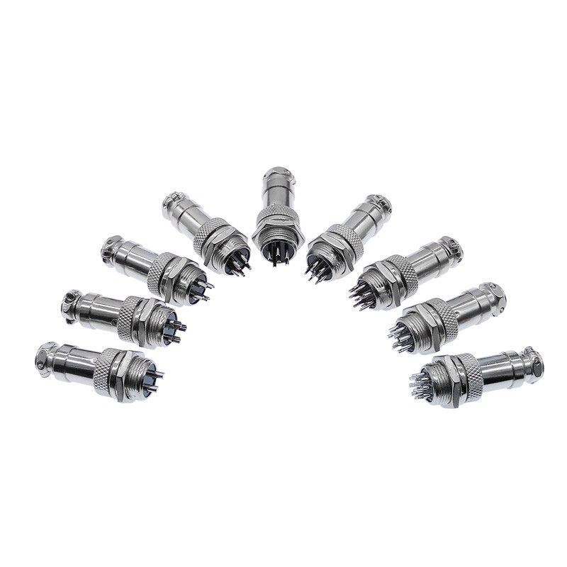 5/8&quot; GX16  Aviation Circular Connector  2Pin3pin4pin 5pin6pin7pin8pin9pin10pin Male &amp; Female Diameter 16mm L73 RS765 DF16 M16