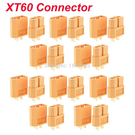 5/ 10 Pairs XT30 XT30U XT60 XT60H XT90 EC2 EC3 EC5 T Plug Battery Connector Set Male Female Gold Plated Banana Plug for RC Parts