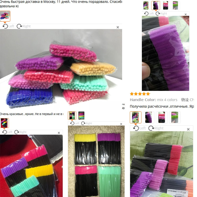 Disposable Silicone Gel Eyelash Brush Comb Mascara Wands Eye Lashes Extension Tool Professional Beauty Makeup Tool For Women