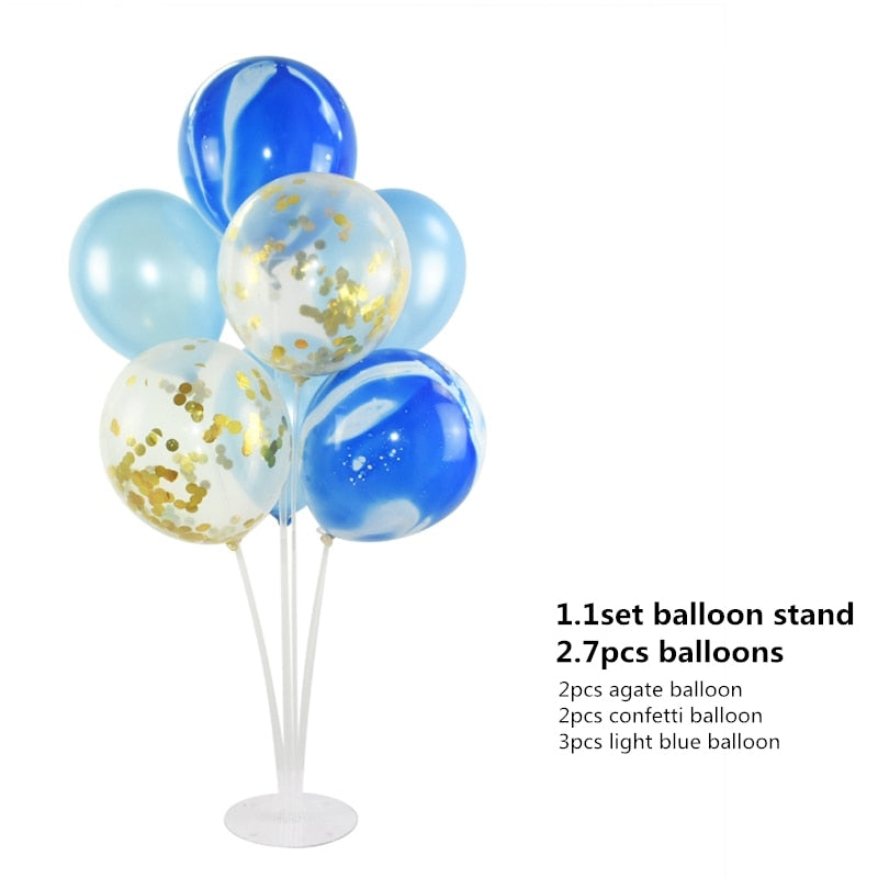 Tubes Balloons  Base Holder Column Stand Confetti Latex Foil Balloon Accessories Kids Birthday Baby Shower Party Decora Supplies