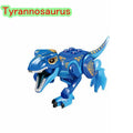 Locking Blocks Jurassic Dinosaurs Tyrannosaurus Rex Wyvern Velociraptor Stegosaurus Building Blocks Toys For Children Dinosaur