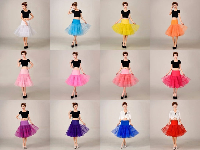 free Shipping Short Tutu Petticoat Crinoline Vintage Wedding Bridal Petticoat For Wedding Dresses Underskirt Rockabilly