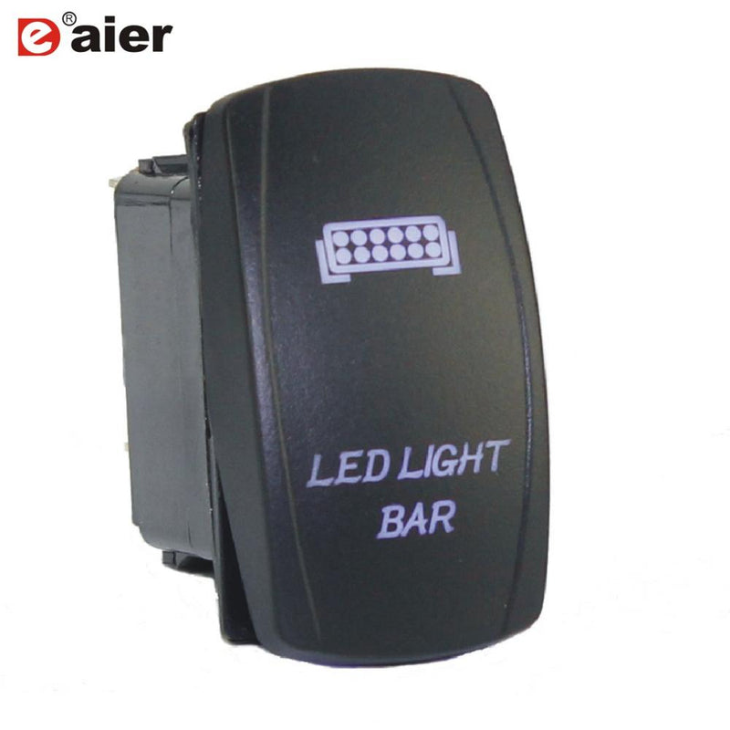 1PC 24V 20A Car Boat Rocker Switch 12V Waterproof Lighted Rocker Toggle Switch ON Off 5 Pin For Marine ATV RZR RV Auto Truck
