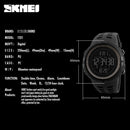 SKMEI Brand Men Sports Watches Fashion Chronos Countdown Waterproof LED Digital Watch Man Military Wrist Watch Relogio Masculino