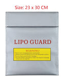1Pcs Fireproof RC LiPo Li-Po Battery Fireproof Safety Guard Safe Bag Charging Sack Battery Safety Guard Silver Two size Hot!