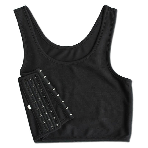 S-5XL Flat Breast Binder Les Corset Tomboy Lesbian Underwear Women Seamless Summer Short Vest Plus Size Tank Top Shaper Bustier