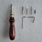7 in 1 Set Pro Leathercraft Adjustable Stitching and Groover Crease Leather Tool DIY Handmade Practical