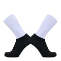 Anti Slip Silicone Summer Aero Socks Whiteline Cycling Socks Men Bicycle Sport Running Bike Socks Calcetines Ciclismo