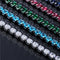Luxury 4mm Cubic Zirconia Tennis Bracelets Iced Out Chain Crystal Wedding Bracelet For Women Men Gold Silver Color Bracelet