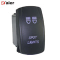 1PC 24V 20A Car Boat Rocker Switch 12V Waterproof Lighted Rocker Toggle Switch ON Off 5 Pin For Marine ATV RZR RV Auto Truck