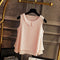 Large size Blouse Shirt Women 2022 Female Solid Color Double layer Chiffon Shirts Casual sleeveless Loose Top Clothing Elegantes