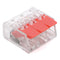 (30&amp;50Pieces) Lever Nuts-3 New style compact Splicing Connectors Quick Disconnect Wire Connectors AWG 24-12