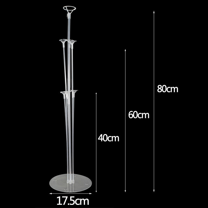 Tubes Balloons  Base Holder Column Stand Confetti Latex Foil Balloon Accessories Kids Birthday Baby Shower Party Decora Supplies