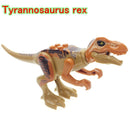 Locking Blocks Jurassic Dinosaurs Tyrannosaurus Rex Wyvern Velociraptor Stegosaurus Building Blocks Toys For Children Dinosaur