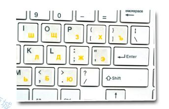 Russian Keyboard Stickers Transparent Paster Tags Strong Viscosity Keyboard Cover Alphabet Layout With Button Letters Waterproof