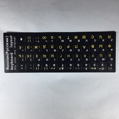 Russian Letters Keyboard Stickers for Notebook Computer Desktop Keyboard cover covers Russia sticker