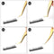 Stainless Steel Eyelashes Tweezers Professional For Lashes Extension Gold Decor Anti-static Eyebrow Tweezers Eyelash Extension