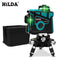 HILDA Laser Level 12 Lines 3D Level Self-Leveling 360 Horizontal And Vertical Cross Super Powerful Green Laser Level