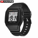 PANARS Men&#39;s Sport Watch 9023 With Black Band Electronic Watches Men Waterproof &amp; Shock Square Digital Watch Casual Watch Men&#39;s