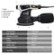 DEKO 280W/320W/350W Random Orbit Sander with 8 Hole 125mm Sandpaper and Variable Speed Sander Power Tools (DKSD28Q1)