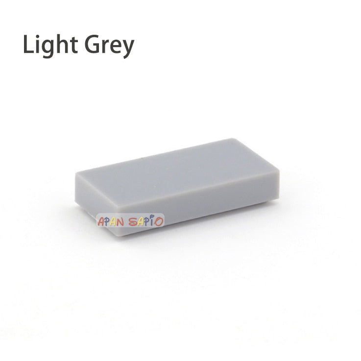 200pcs DIY Building Blocks Thin Figure Bricks Smooth 1x2 Educational Creative Size Compatible With 3069 30070 Toys for Children
