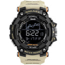 SMAEL Mens Watch Military Waterproof Sport WristWatch Digital Stopwatches For Men 1802 Military Electronic Watches Male Clock