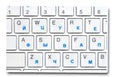 Russian Keyboard Stickers Transparent Paster Tags Strong Viscosity Keyboard Cover Alphabet Layout With Button Letters Waterproof
