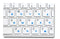 Russian Keyboard Stickers Transparent Paster Tags Strong Viscosity Keyboard Cover Alphabet Layout With Button Letters Waterproof