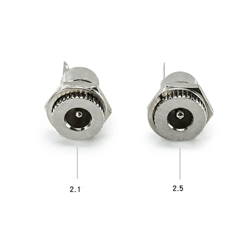 DC099 5.5 mm x 2.1mm DC Power Jack Socket Female Panel Mount Connector metal 5.5*2.1 5.5*2.5