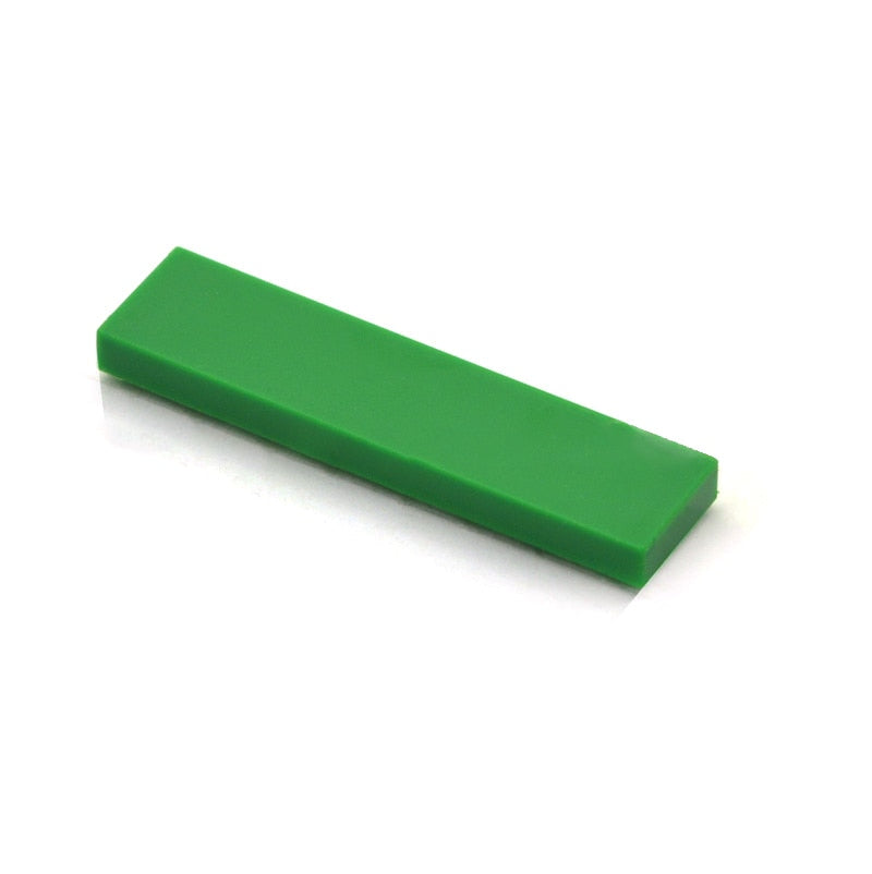 100pcs DIY Building Blocks Thin Figure Bricks Smooth 1x4 Dots Educational Creative Toys for Children Size Compatible With 2431