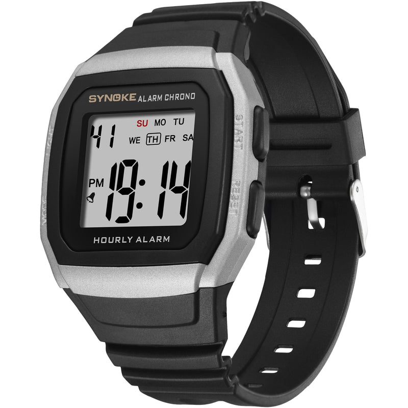 PANARS Men&#39;s Sport Watch 9023 With Black Band Electronic Watches Men Waterproof &amp; Shock Square Digital Watch Casual Watch Men&#39;s