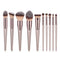 4/10pcs Champagne makeup brushes set for cosmetic foundation powder blush eyeshadow kabuki blending make up brush beauty tool