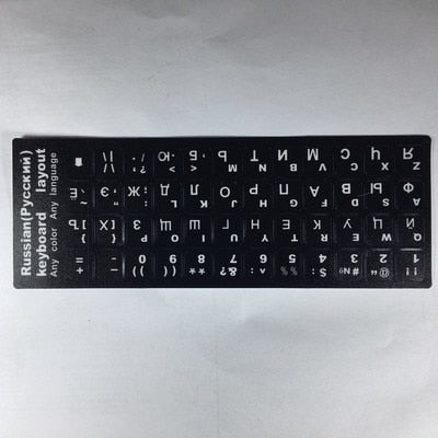 Russian Letters Keyboard Stickers for Notebook Computer Desktop Keyboard cover covers Russia sticker
