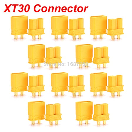 5/ 10 Pairs XT30 XT30U XT60 XT60H XT90 EC2 EC3 EC5 T Plug Battery Connector Set Male Female Gold Plated Banana Plug for RC Parts