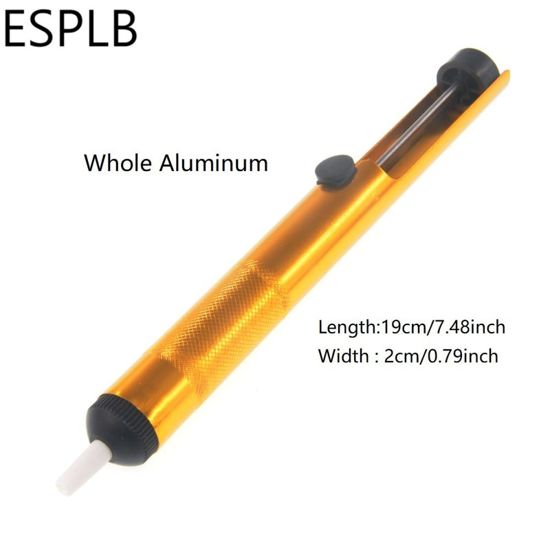 Aluminum Metal Desoldering Pump Suction Tin Gun Soldering Sucker Pen Removal Vacuum Soldering Iron Desolder Hand Welding Tools