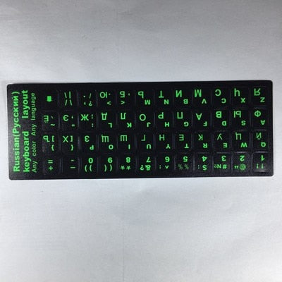 Russian Letters Keyboard Stickers for Notebook Computer Desktop Keyboard cover covers Russia sticker