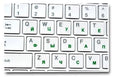 Russian Keyboard Stickers Transparent Paster Tags Strong Viscosity Keyboard Cover Alphabet Layout With Button Letters Waterproof