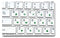 Russian Keyboard Stickers Transparent Paster Tags Strong Viscosity Keyboard Cover Alphabet Layout With Button Letters Waterproof