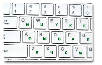 Russian Keyboard Stickers Transparent Paster Tags Strong Viscosity Keyboard Cover Alphabet Layout With Button Letters Waterproof
