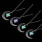 FAMSHIN Fashion Silver Color Charm Luminous Pendant Necklace Women Moon Glowing Stone Necklace Christmas Necklaces Jewelry Gifts