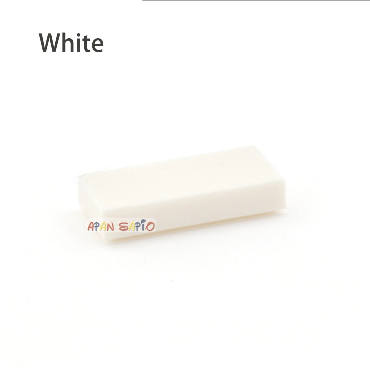 200pcs DIY Building Blocks Thin Figure Bricks Smooth 1x2 Educational Creative Size Compatible With 3069 30070 Toys for Children