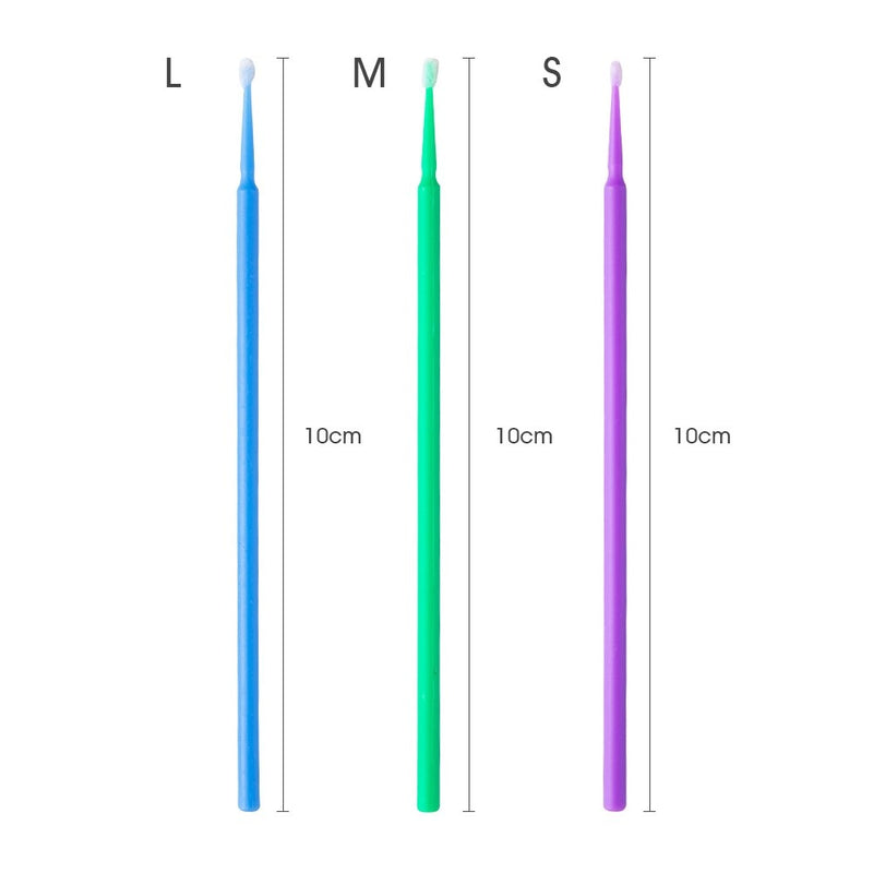 100Pcs/bag Disposable MicroBrush Eyelashes Brush Extension Individual Lash Removing Swab Micro Brush For Eyelash Extension Tools