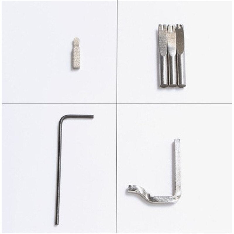 7 in 1 Set Pro Leathercraft Adjustable Stitching and Groover Crease Leather Tool DIY Handmade Practical