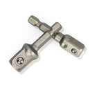 XCAN 3pcs 1/4 &quot;3/8&quot; 1/2 &quot; Socket Adapter Hex Shank Drill bits Extension Rod Power Tool Accessories