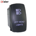1PC 24V 20A Car Boat Rocker Switch 12V Waterproof Lighted Rocker Toggle Switch ON Off 5 Pin For Marine ATV RZR RV Auto Truck