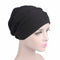 2021 New Elastic Fashion Turban Hat Solid Color Women Warm Winter Headscarf Bonnet Inner Hijabs Cap Muslim Hijab femme Wrap Head