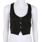 New Arrival Women Fashion V-Neck Sleeveless Button Down Fitted Racer Back Classic Vest Shirts Separate Waistcoat for Formal Wear