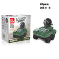 Mini Transportation tank plane Car Educational Assembled Models Building Blocks Compatible small Bricks toys for children