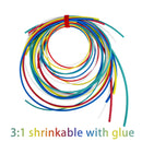 3:1 Heat Shrink Tube With Glue Inside 90 PCS 8 Size 1.6/2.4/3.2/4.8/6.4/7.9/9.5/12.7mm Wrap Wire Cable kit