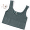 Women Tops Seamless Bralette Tank Top Female Crop Tops Cami Underwear Scoop Neck Ribbed Basic Tee Sexy Lingerie U Back Camisole